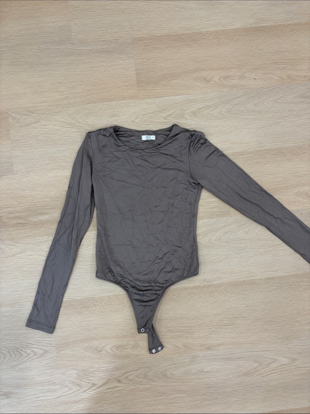 Ardene Brown Long-Sleeve Kids One-Piece Bodysuit